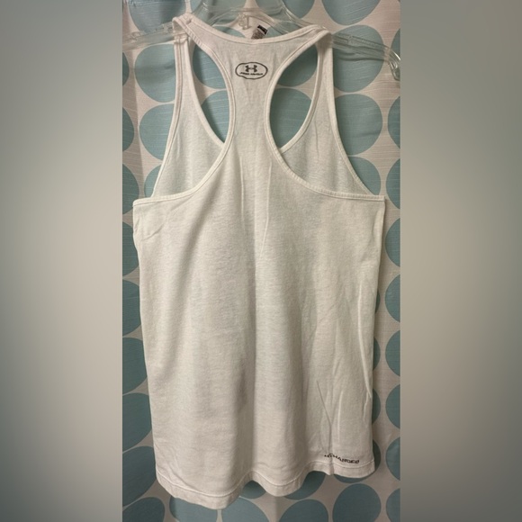 UA Under Armour Tank Top, White, Size Small - Picture 3 of 3